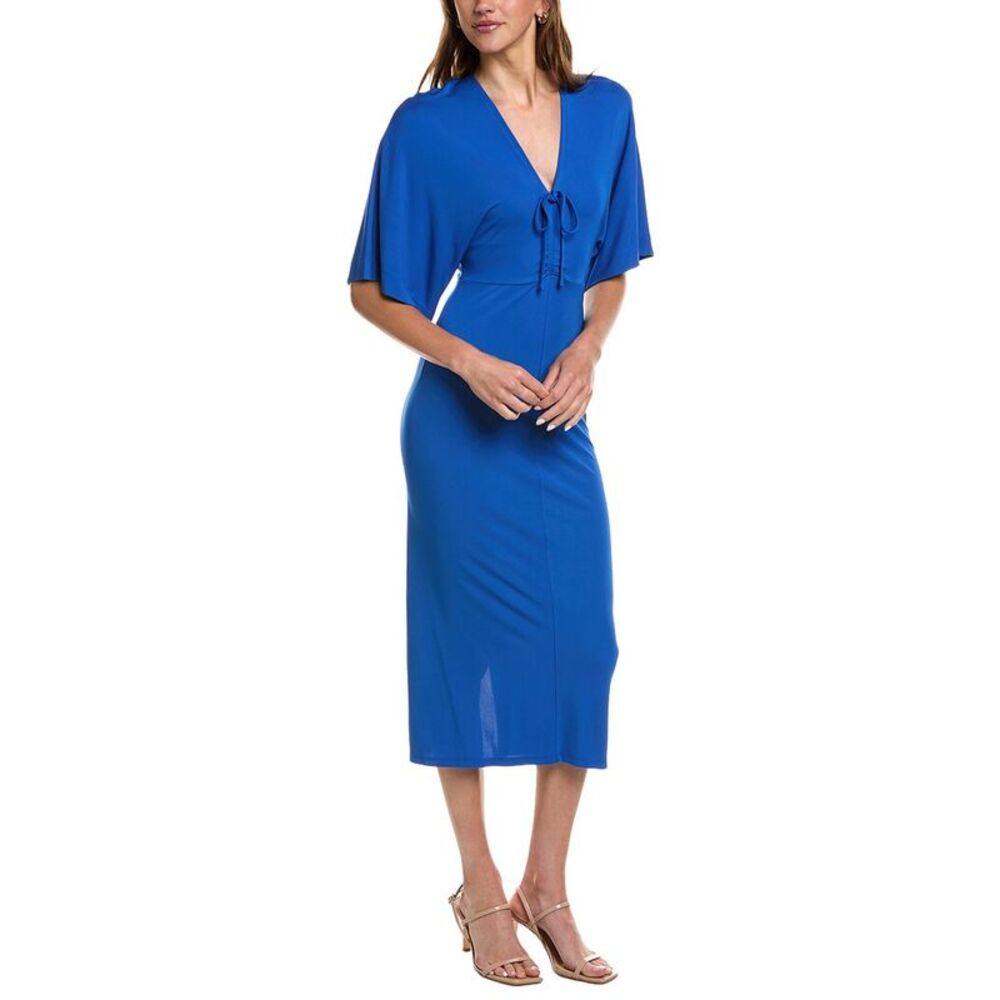 Diane Von Furstenberg Womens  Valerie Midi Dress, Blue